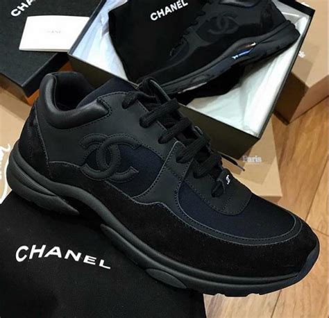 chanel trainees|chanel black trainers.